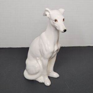 Vintage Tilso Japan Porcelain Greyhound Dog Figure  Hand Painted Excellent